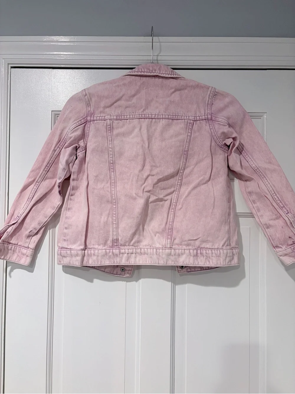 H&M &Denim Kids Pink Denim Jean Jacket Size 9/10